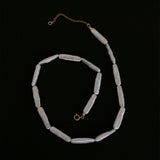 Handcrafted freshwater pearl necklace with solid 9k gold clasp and chain — Tahlais